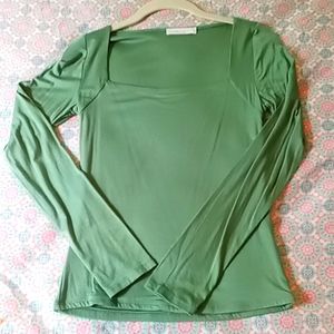 Green Long Sleeve Top Sz S